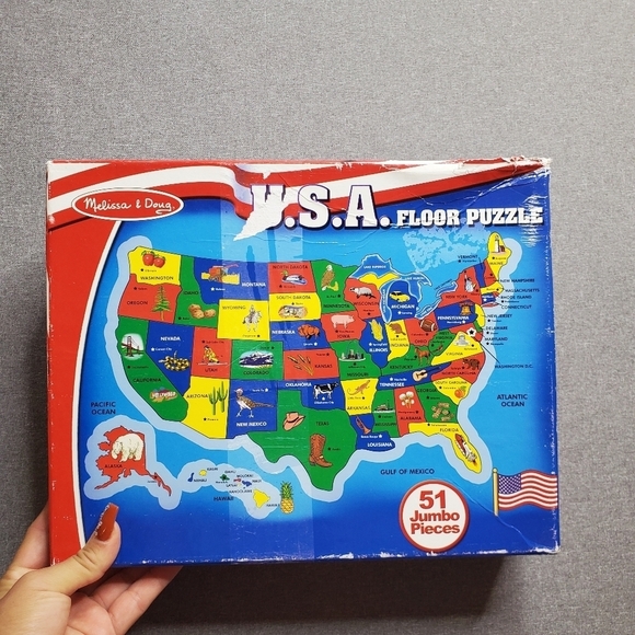 Melissa and Doug USA Puzzle - Picture 1 of 3